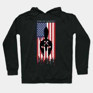 The Axe Shoppe | Rome Axe Throwing American Flag Hoodie